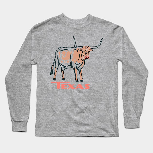 Texas buffalo Long Sleeve T-Shirt by Iambolders